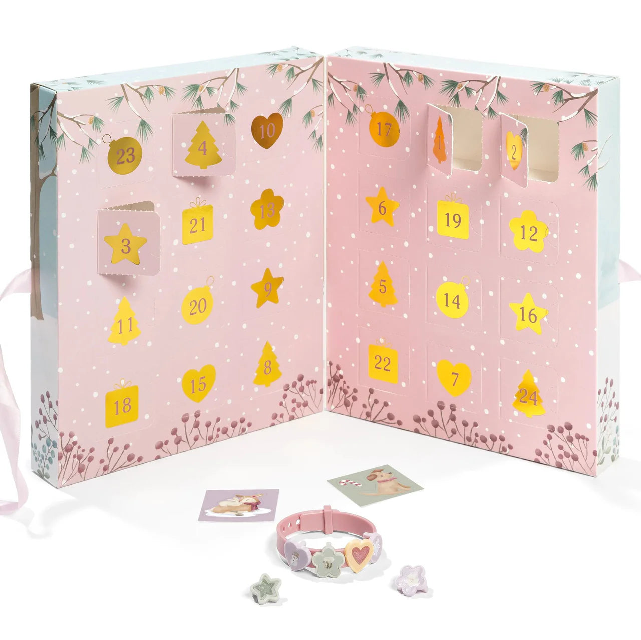 Calendario dell’avvento con braccialetti