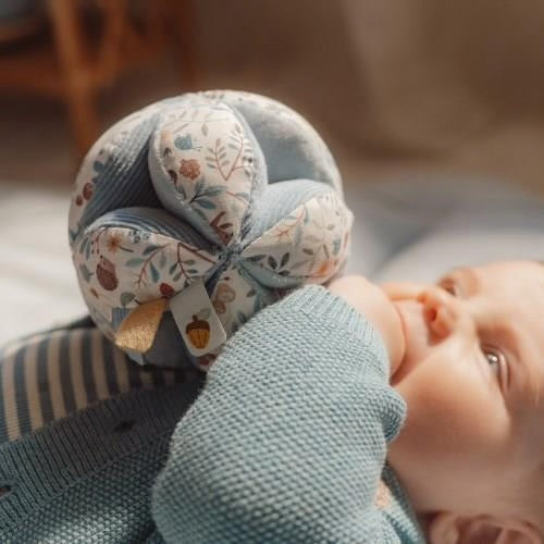 Pallina sensoriale neonato blu Forest Friends