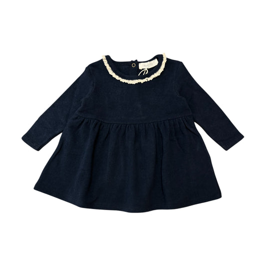 Abito baby caldo cotone blu