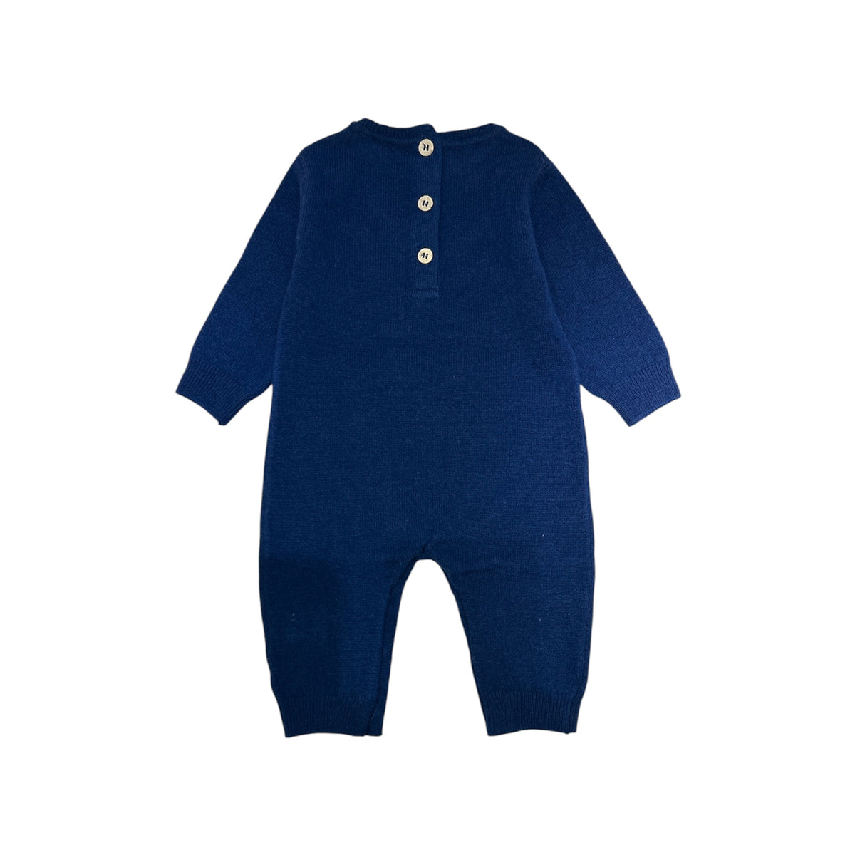 Tutina orsetto blu pura lana merino ultrafine
