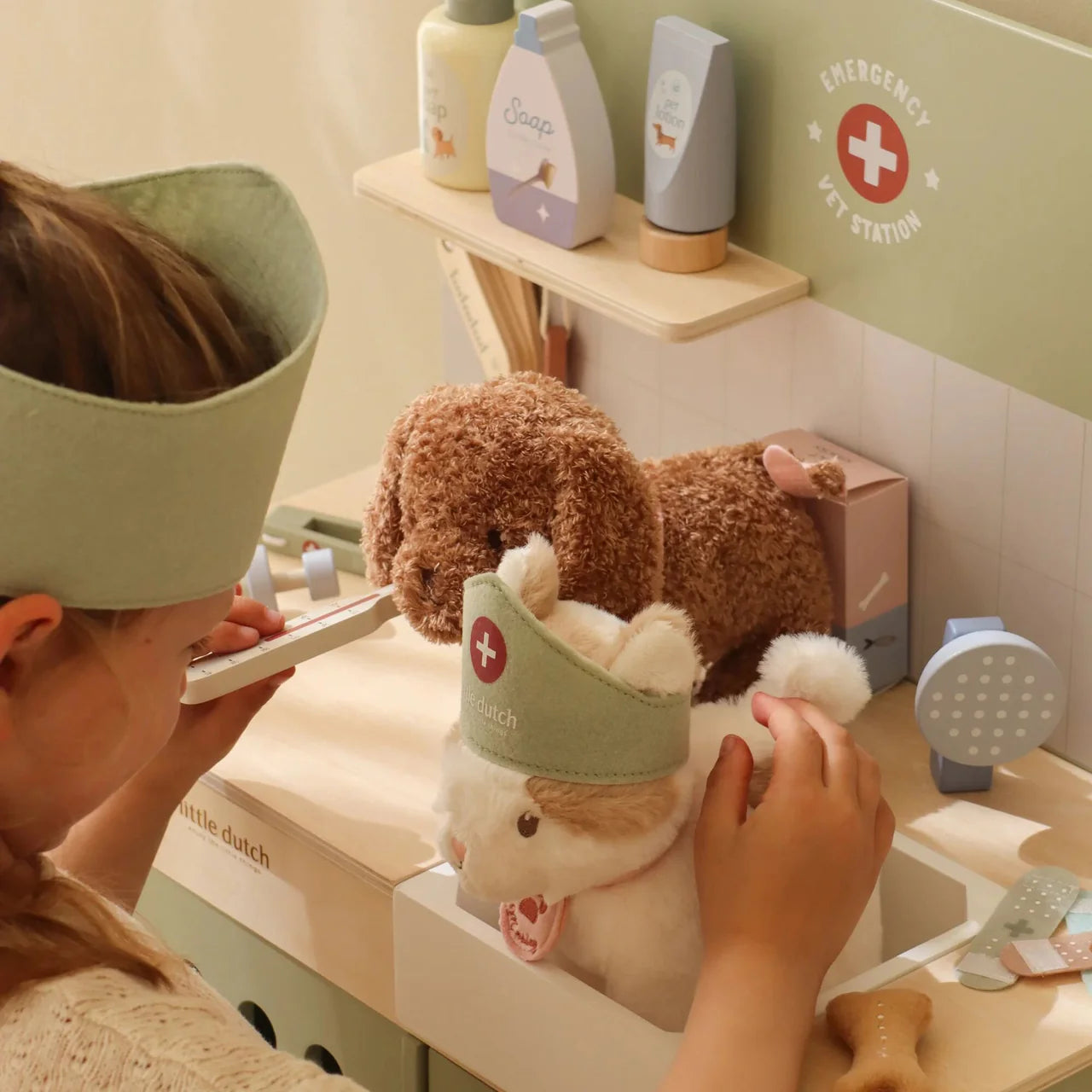 Banco del veterinario in legno