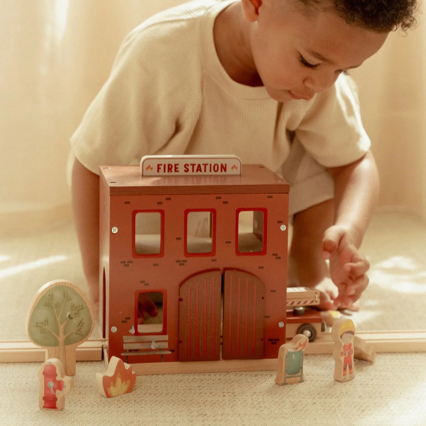 Caserne de pompiers en bois