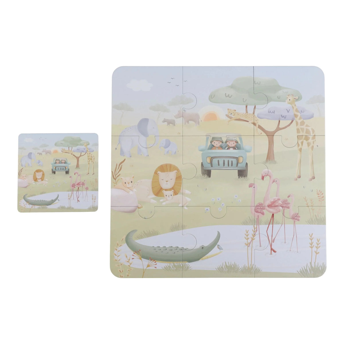 Puzzle 6 in 1 Safari Friends