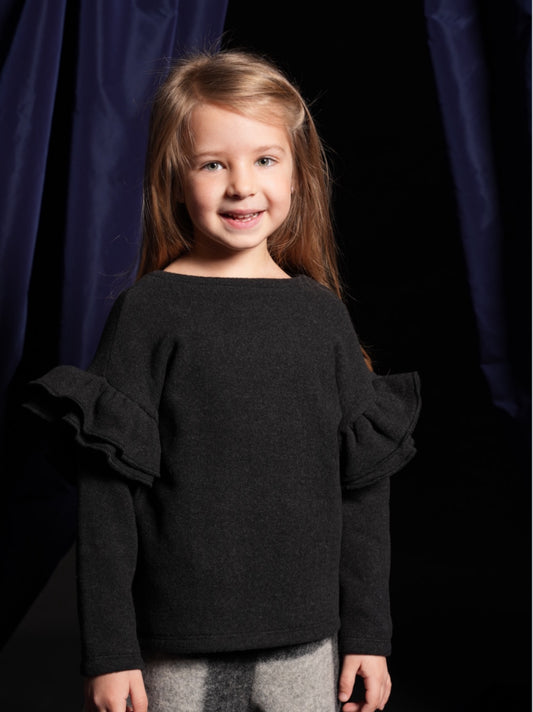 Felpa carbone, caldo cotone