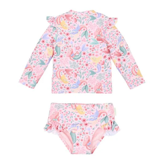 Costume da bagno, maglietta e slip, Sirene UPF40