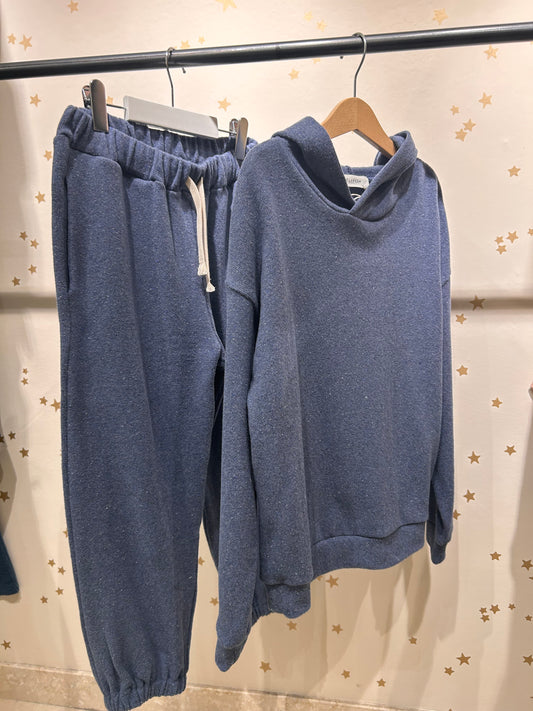 Felpa con cappuccio mare, caldo cotone