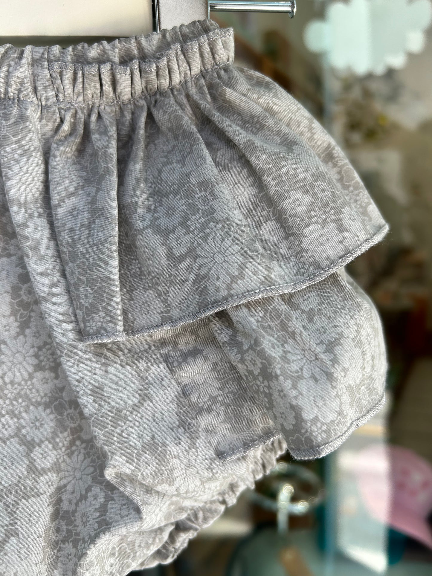 Jupe-culotte fleurie en coton Pola
