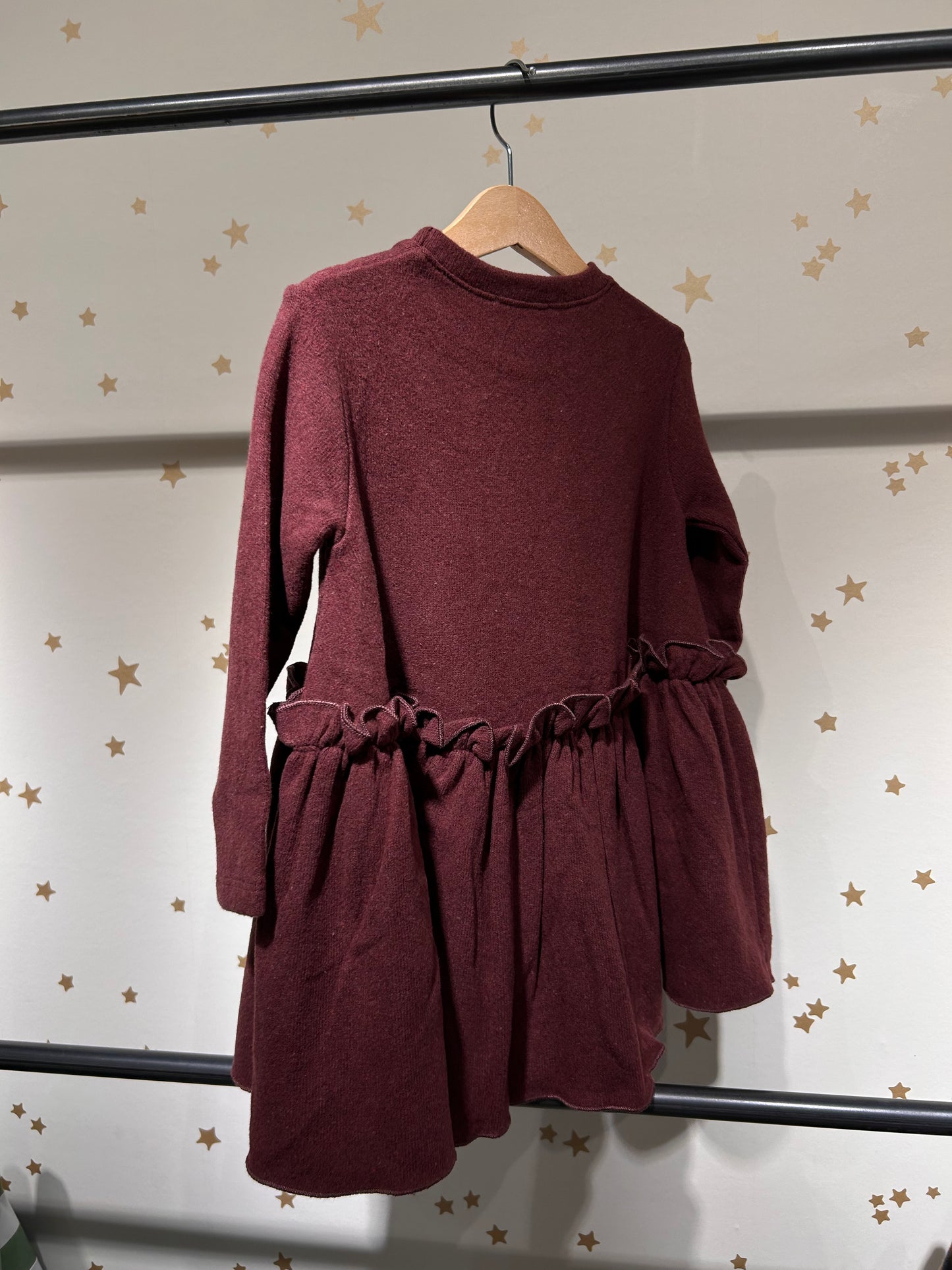 Abito caldo cotone borgogna