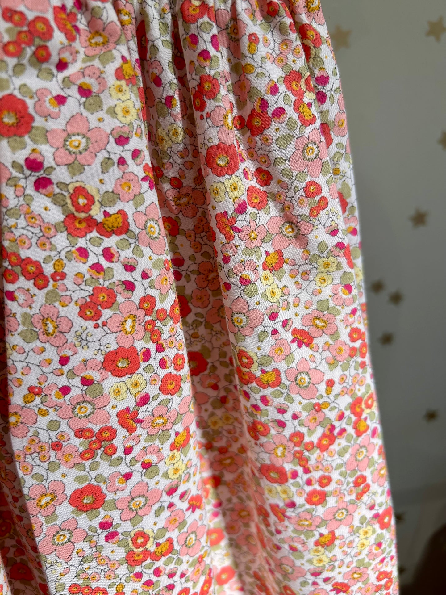 Abito baby fiori punto smock