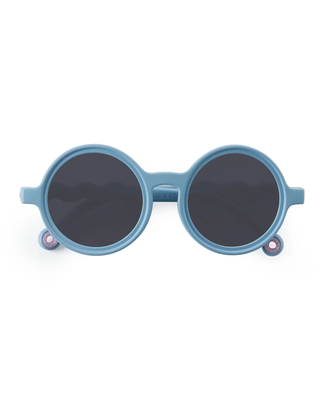 Occhiali da sole baby rotondi azzurri Reef Blue 0-12 mesi