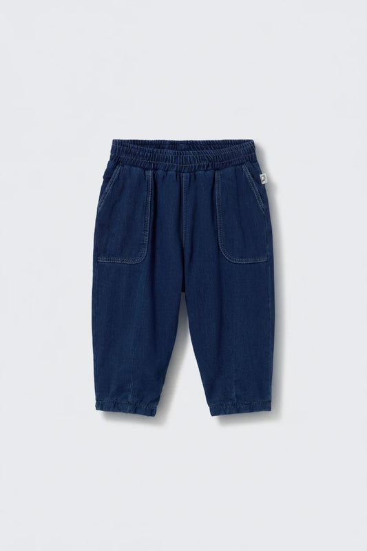 Pantalone in twill denim baby Gallo