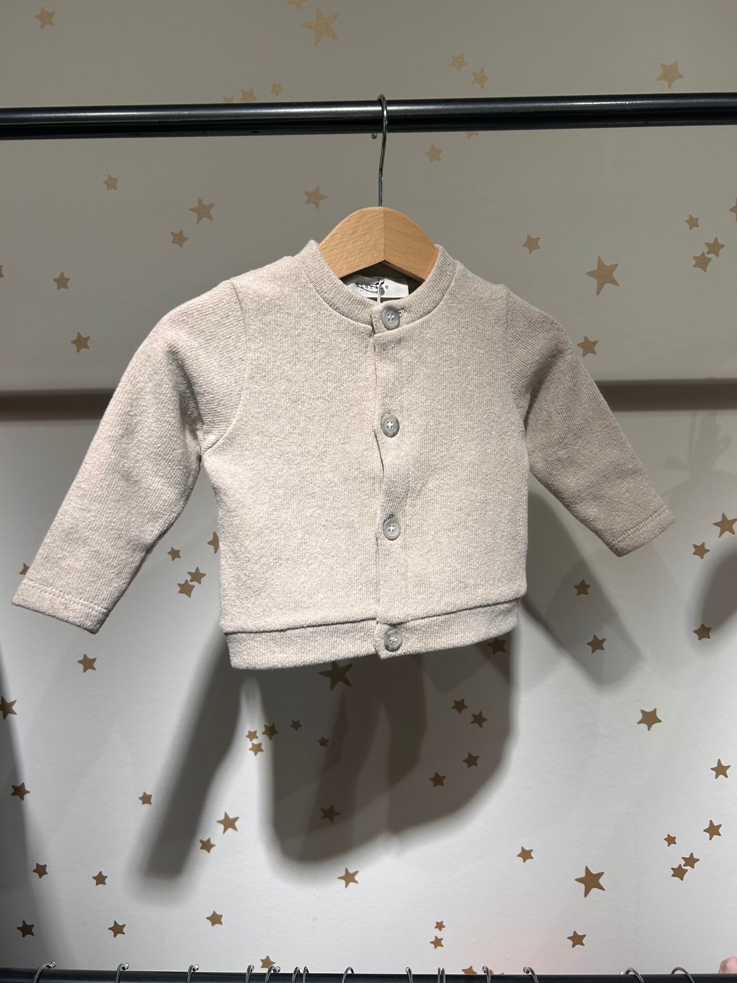 Cardigan caldo cotone betulla