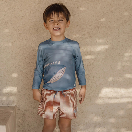 Costume da bagno a righe Ocean Brown