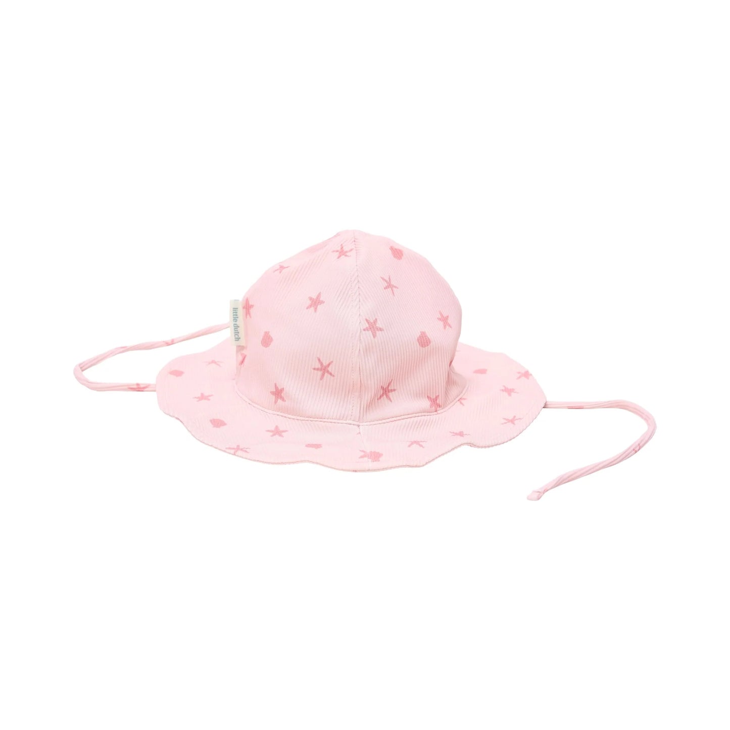 Cappello rosa con lacci Pink Shell