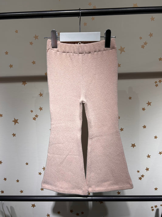 Leggings trombetta rosa confetto, caldo cotone