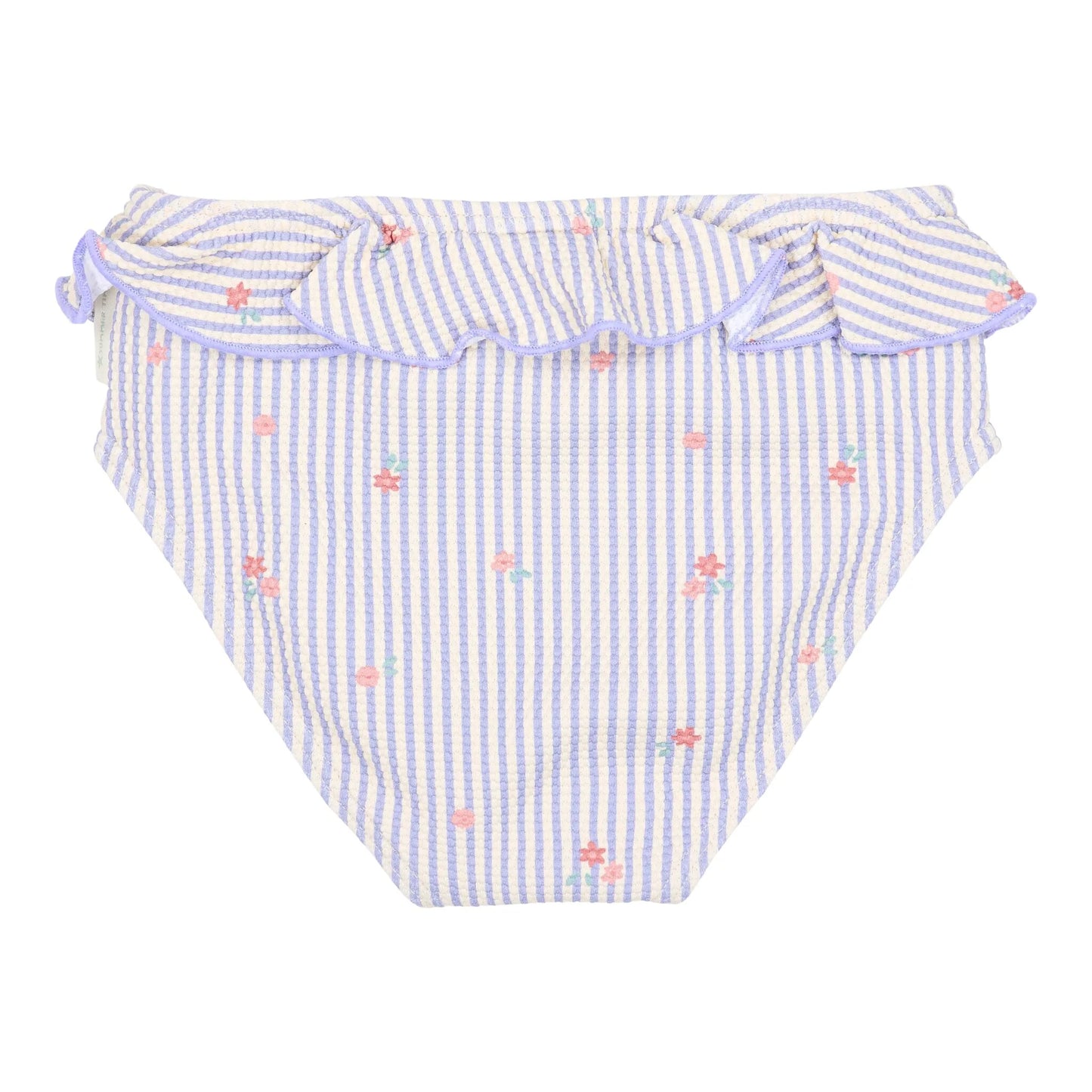 Costume da bagno a mutandina lilla Dreamy Stripes