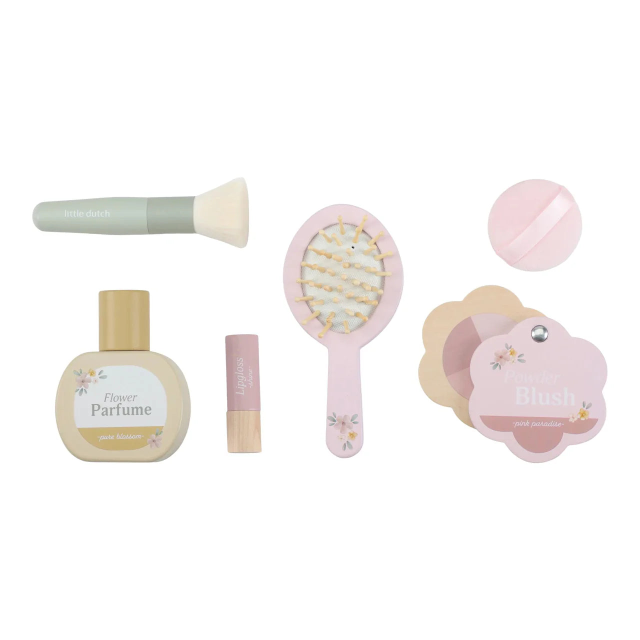 Tavolino beauty rosa in legno