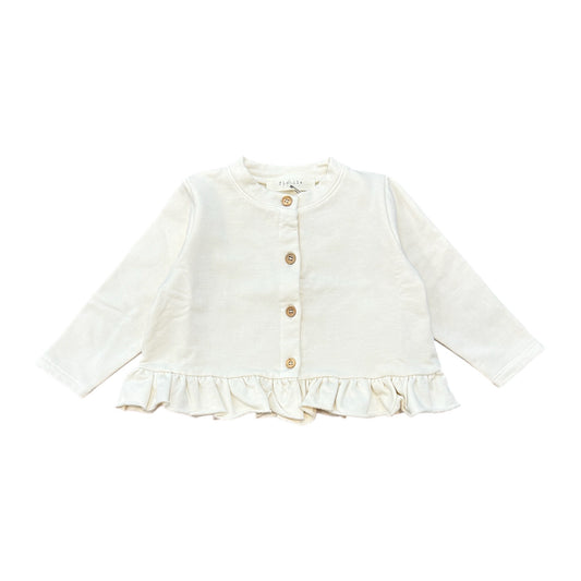 Cardigan felpa baby avorio
