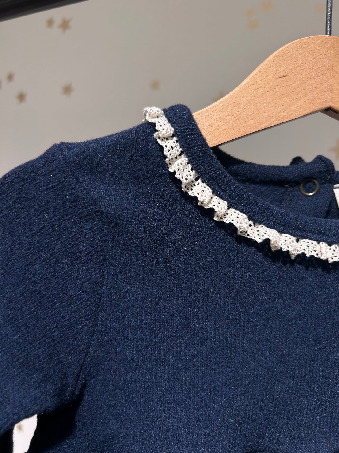 Abito baby caldo cotone blu