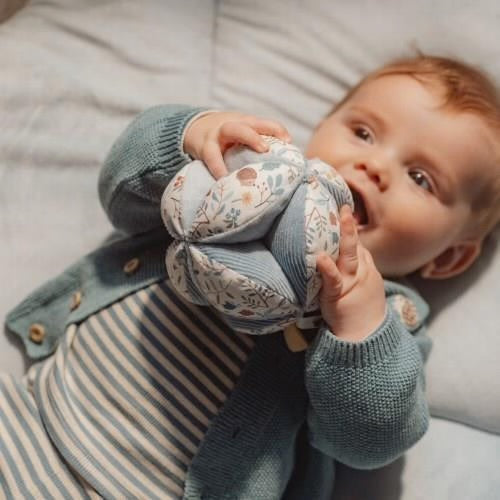 Pallina sensoriale neonato blu Forest Friends