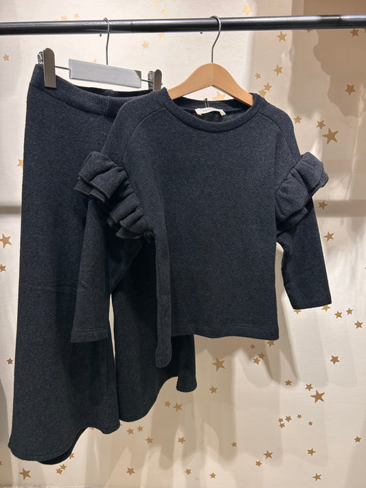 Pantalone carbone in caldo cotone