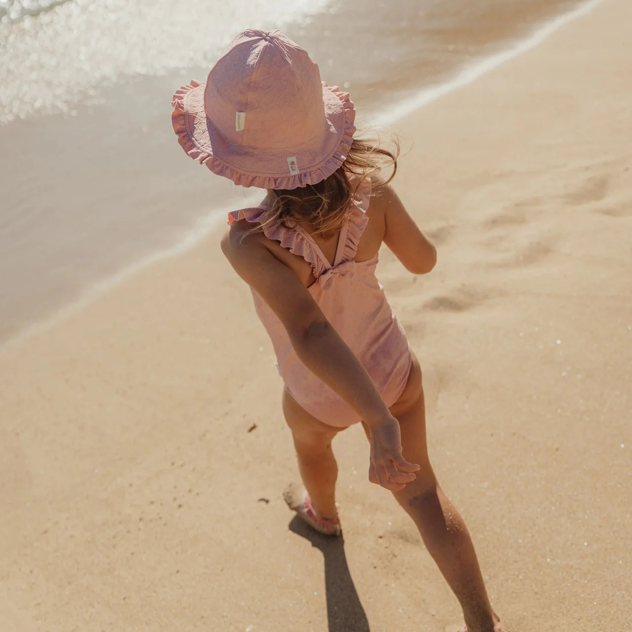 Cappello reversibile fiorato Dreamy Pink Rose