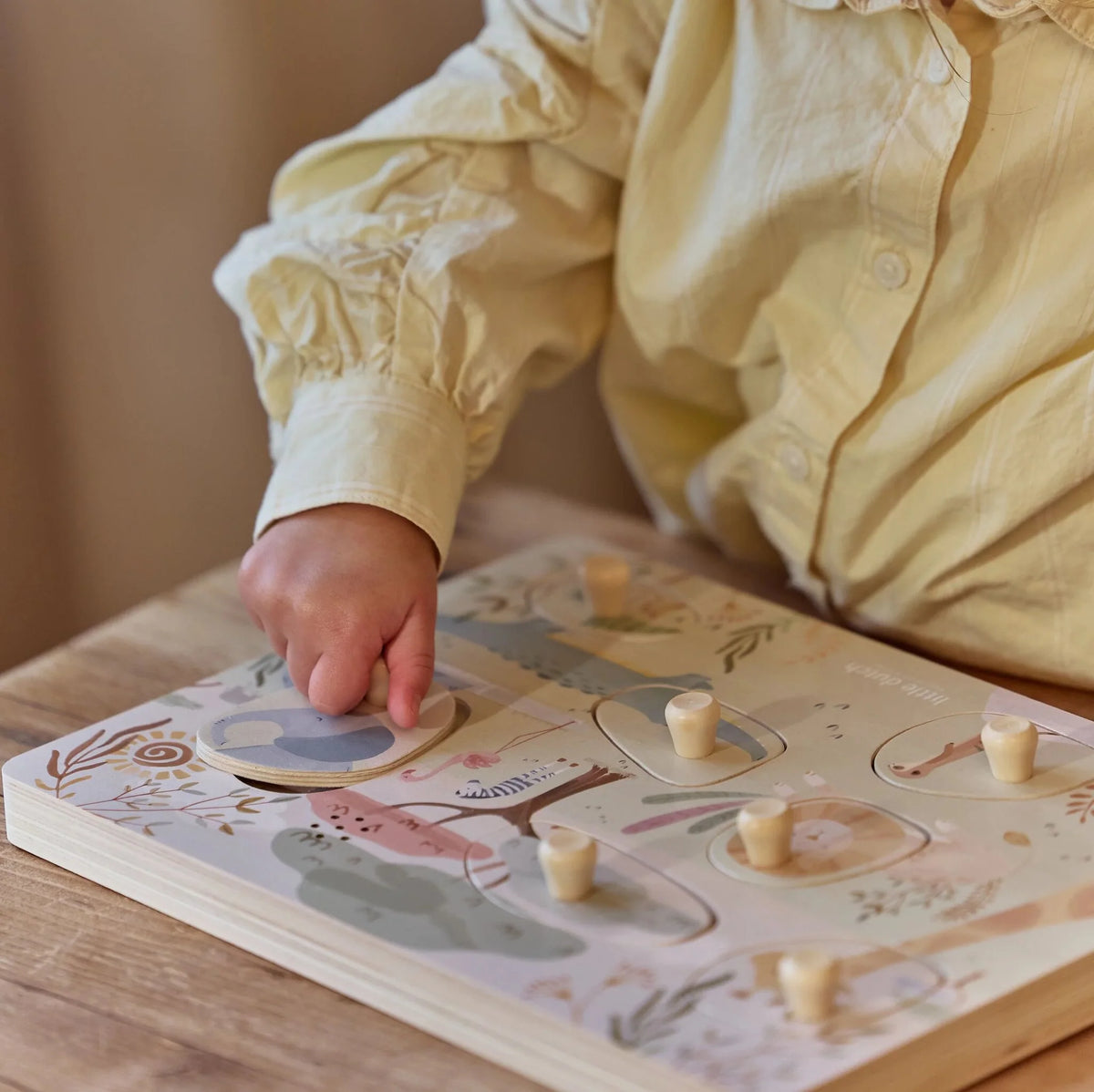 Puzzle sonoro in legno Safari Friends