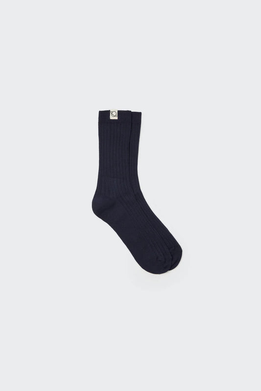 Calze caldo cotone blu navy