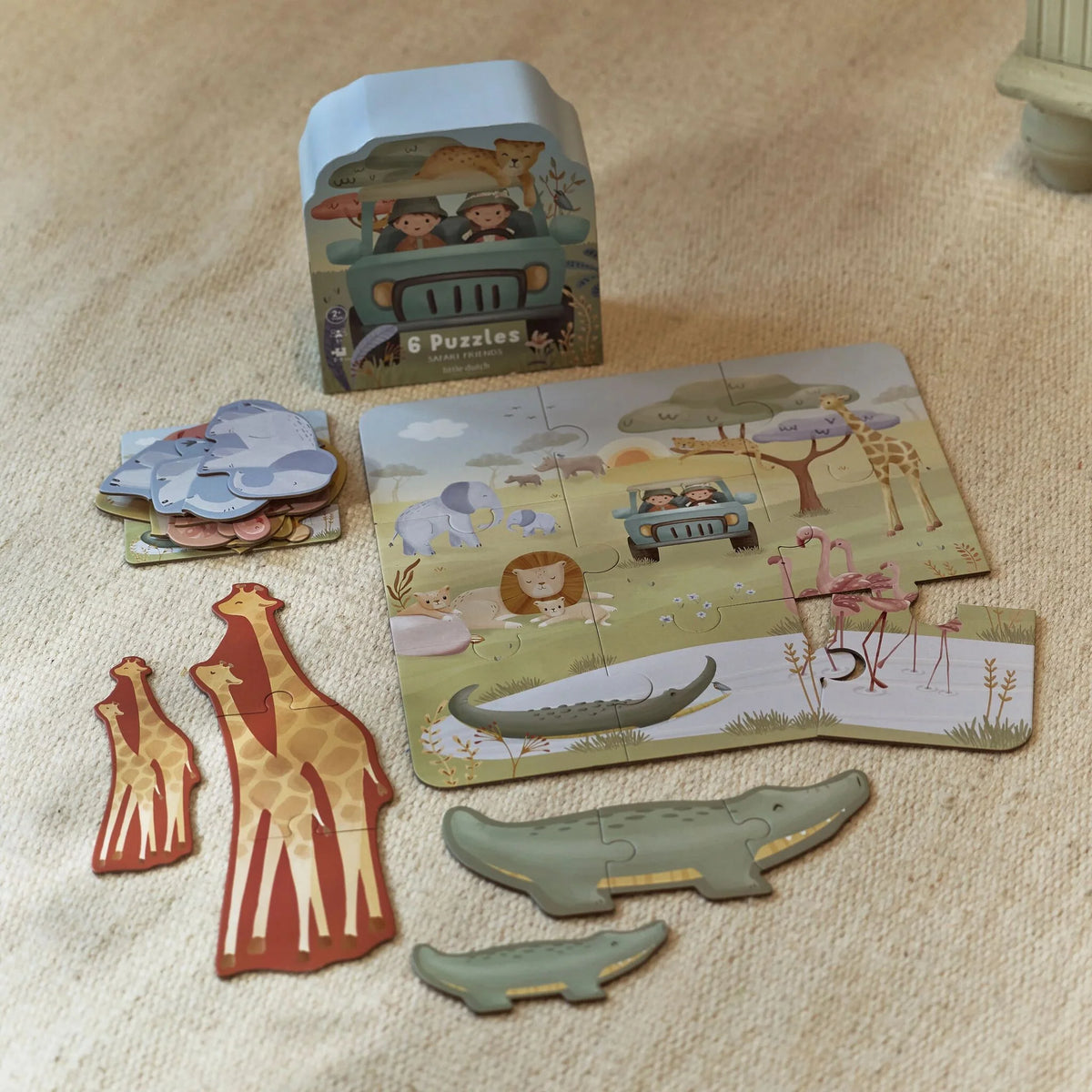 Puzzle 6 in 1 Safari Friends