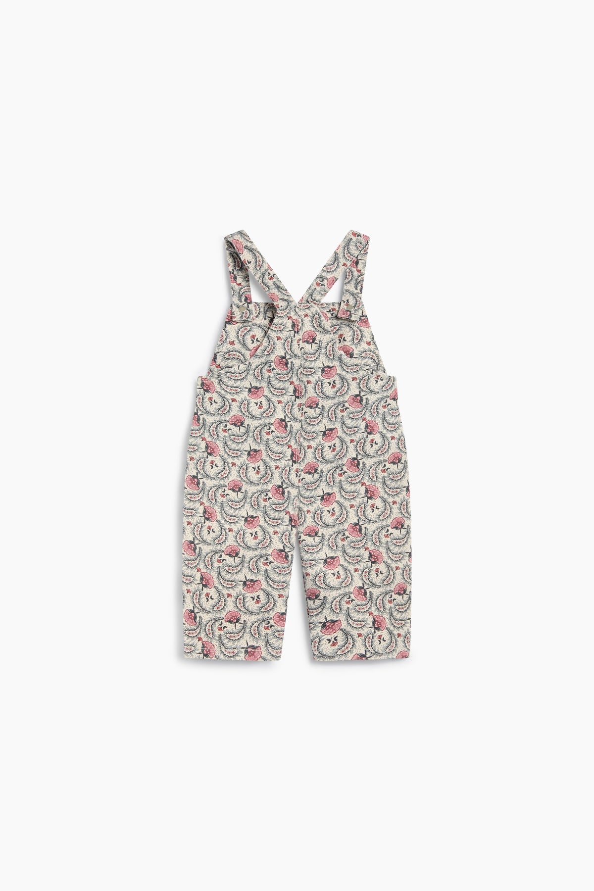 Salopette baby denim fiori Nesta