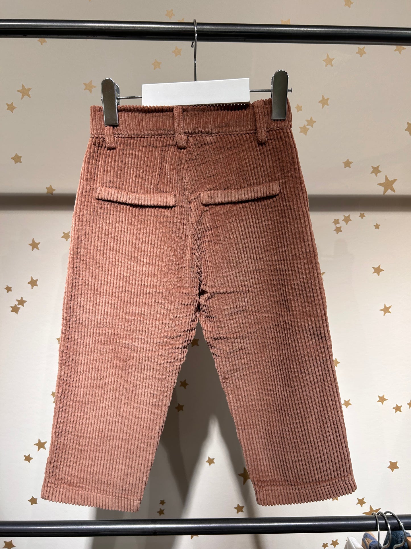 Pantalone in velluto a coste moka mousse