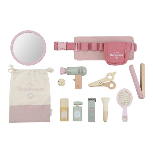 Wooden hairdressing set