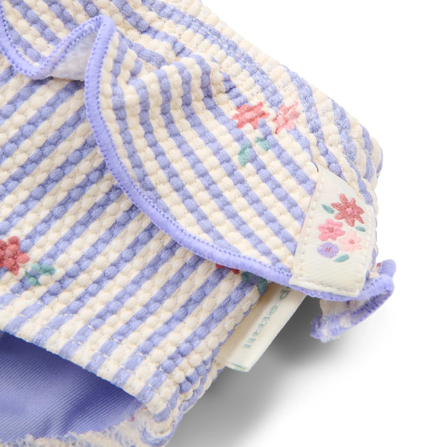 Costume da bagno a mutandina lilla Dreamy Stripes