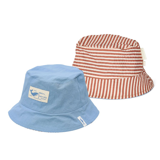 Cappello pescatore reversibile Ocean Blue