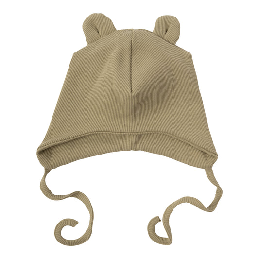 Cuffietta neonato orecchie orso verde