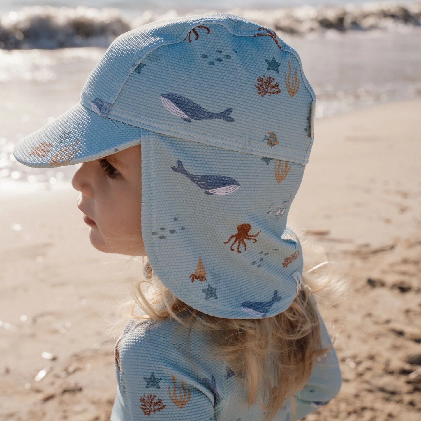 Cappellino solare anti UV Ocean Friends