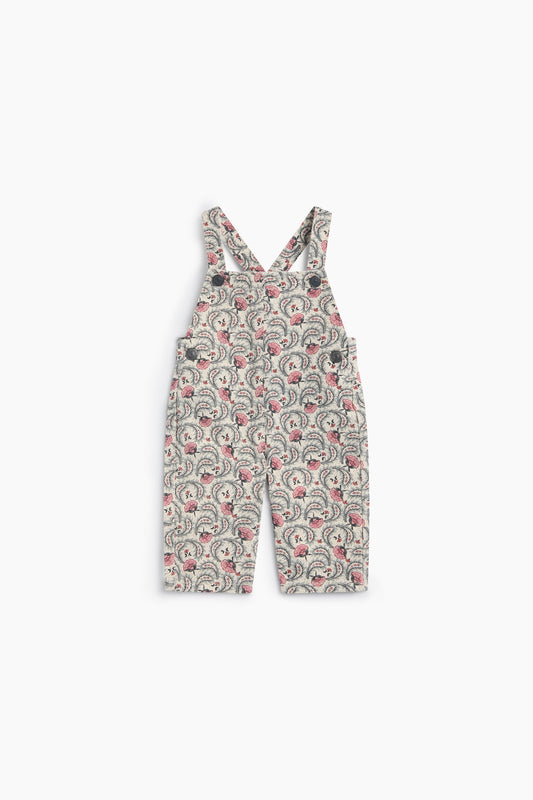 Salopette baby denim fiori Nesta