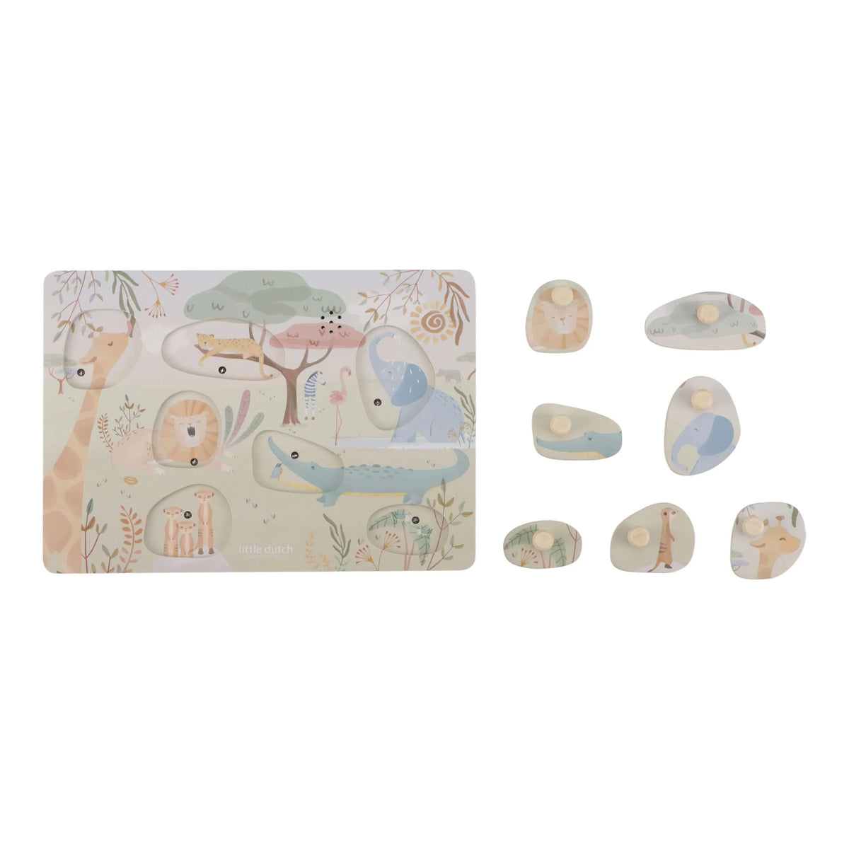 Puzzle sonoro in legno Safari Friends