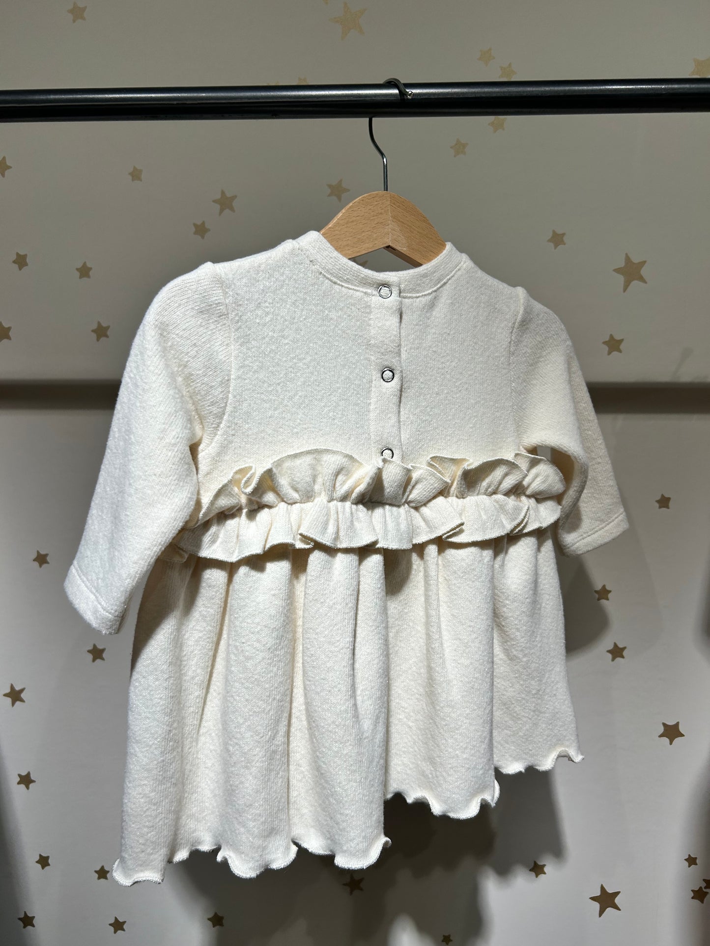 Abito baby caldo cotone avorio