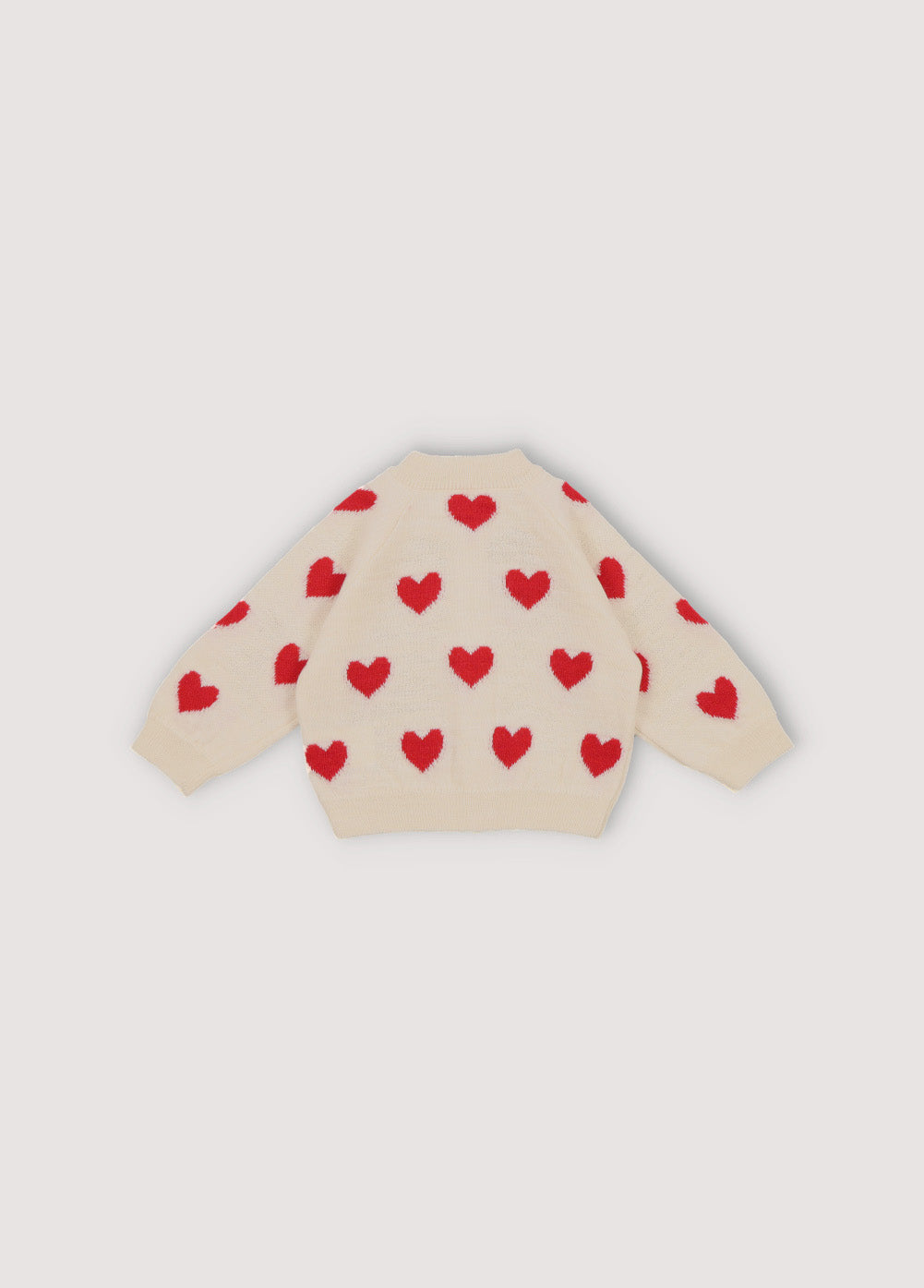 Completo Cardigan e Pantaloni baby Fuji cuori