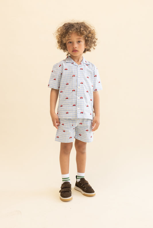 Camicia ricamo macchinine Albert