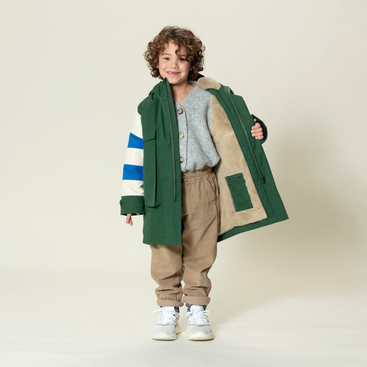 Green Striped Fox jacket