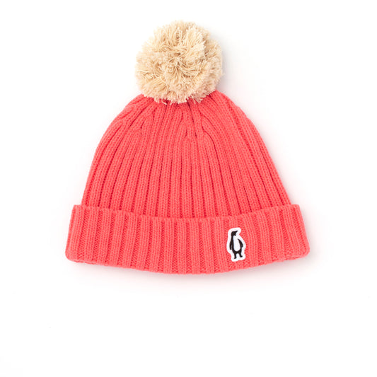Pink Big Bee pompon hat