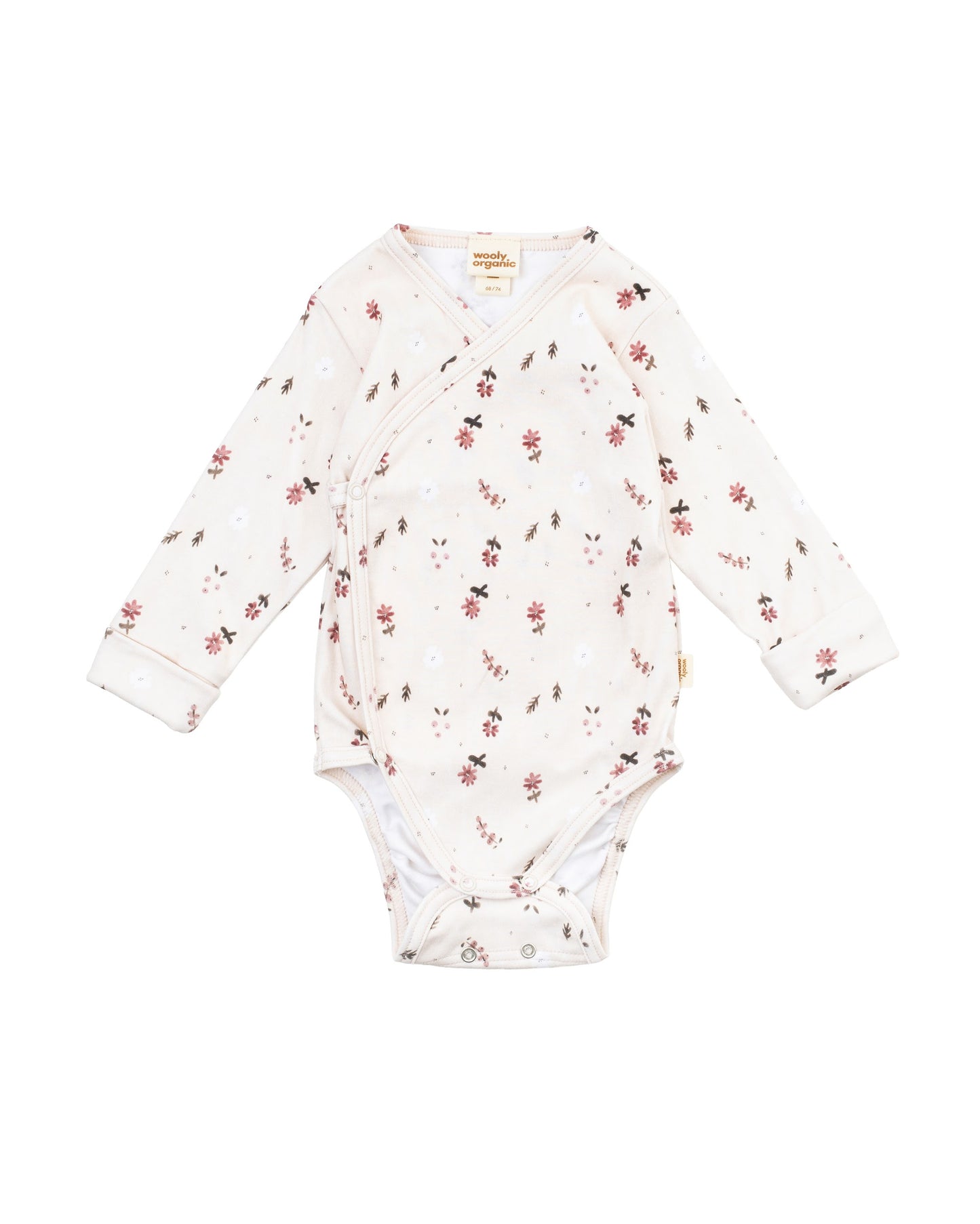 Body kimono rosa Flora cotone BIO