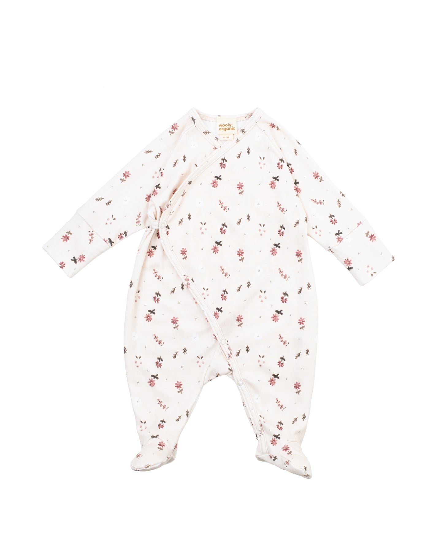 Tutina kimono Flora rosa cotone BIO
