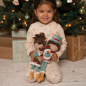 Bambola Natale Evi - Elfa con renna
