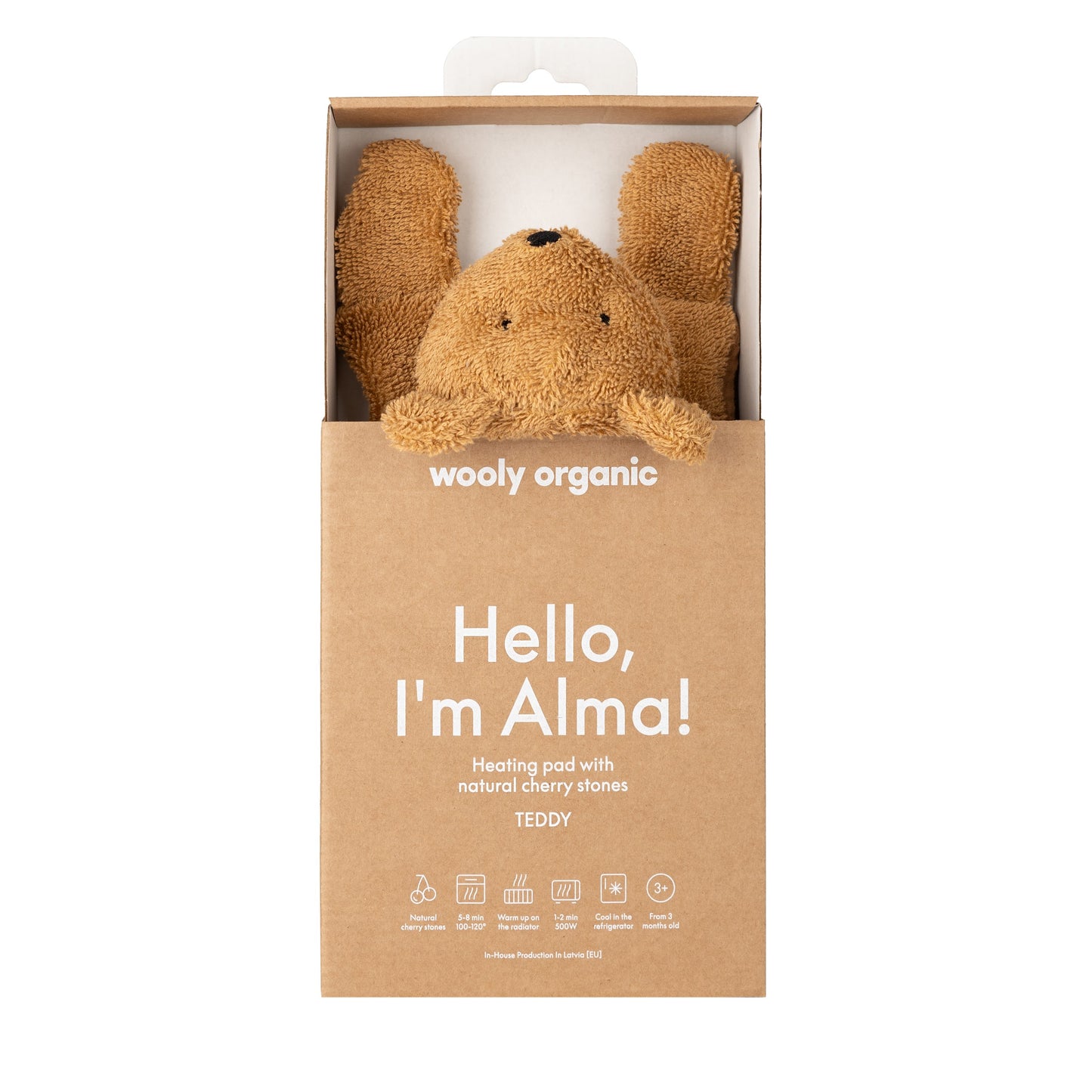 Peluches termico orsetto con noccioli di ciligia