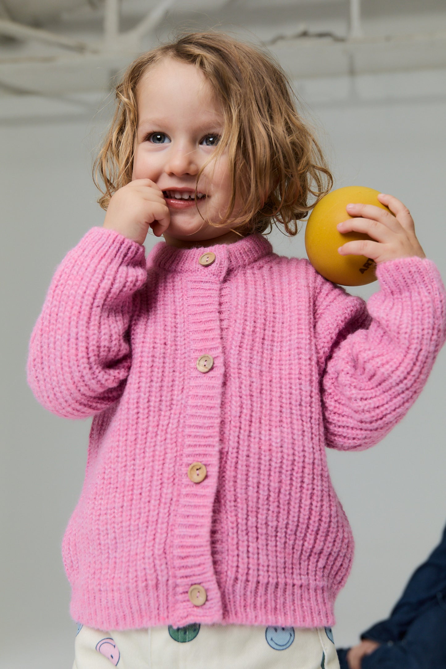 Cardigan bébé Tampere Blush Rose