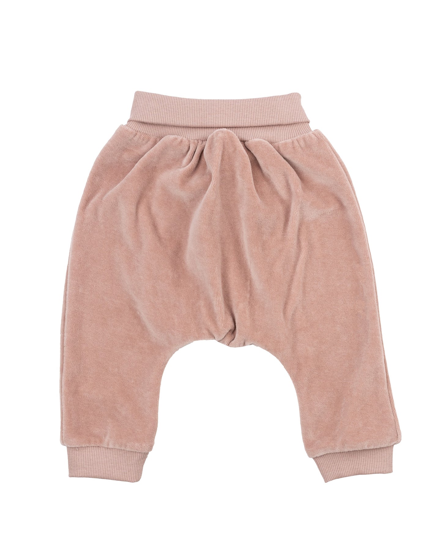Completo cardigan e pantalone ciniglia di cotone BIO uccellino rosa