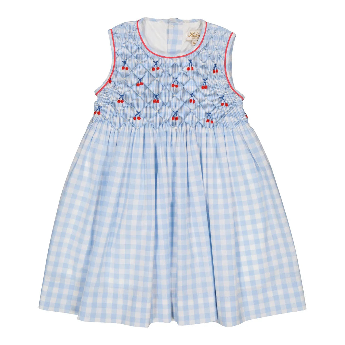 abito_azzurro_vichy_punto_smock_ciliegie_kidiwi